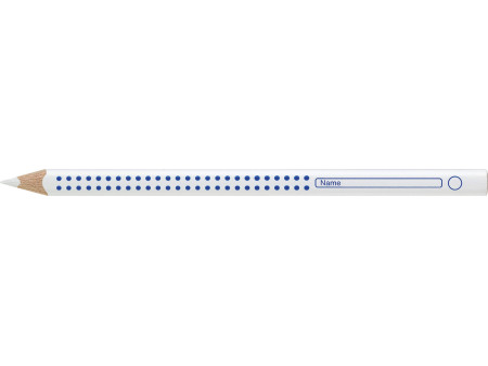 FABER-CASTELL Crayon pour cahier et tableau Jumbo GRIP blanc