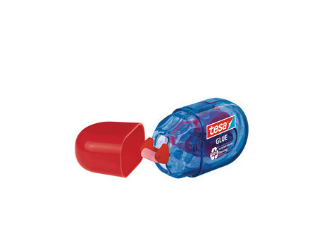 tesa ecoLogo Mini roller de colle jetable, permanent