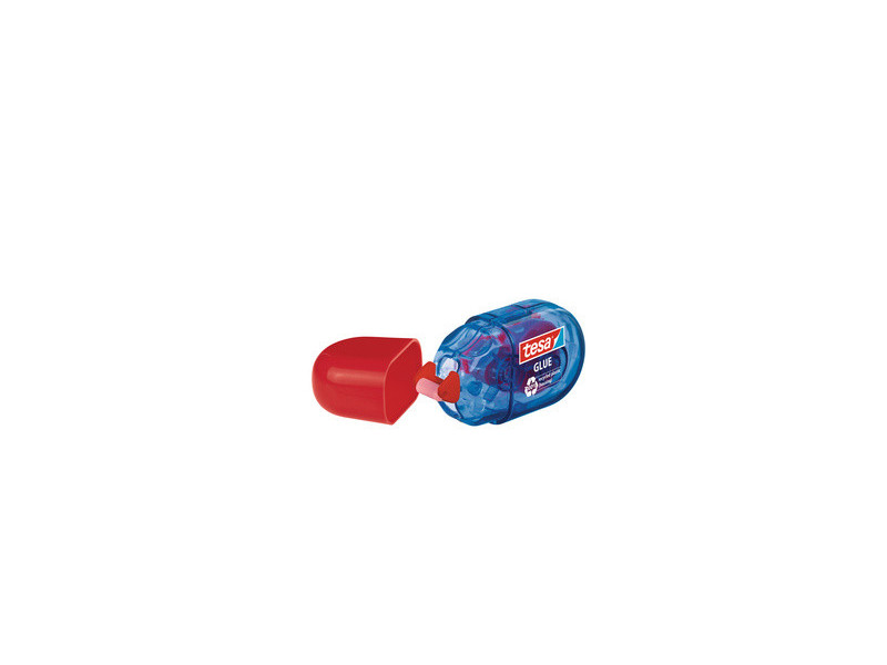 tesa ecoLogo Mini roller de colle jetable, permanent