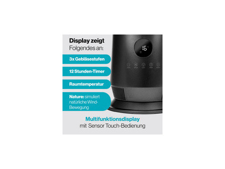PROFI CARE Ventilateur colonne PC-TVL 3152, noir