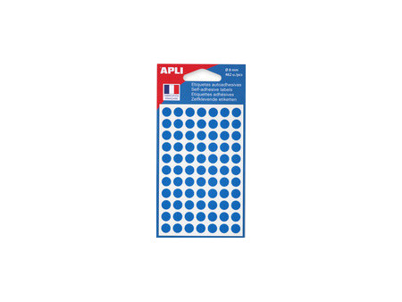 APLI Pastille de signalisation, diamètre: 8 mm, noir