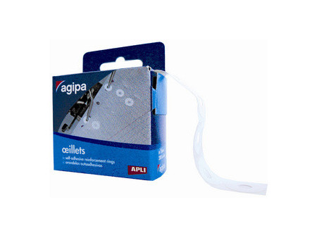 agipa Oeillets de renforcement, blanc, diamètre: 13 mm