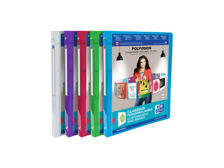 Oxford Classeur personnalisable POLYVISION, 20 mm, bleu
