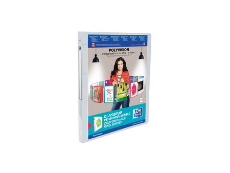 Oxford Classeur personnalisable POLYVISION, 20 mm, incolore