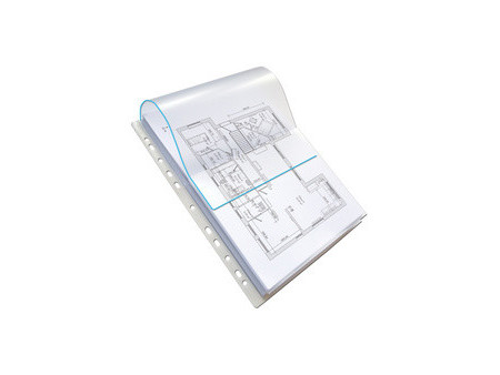 Oxford Pochettes perforées à soufflet, A4, PVC, 0,3 mm