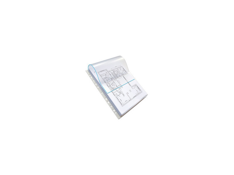 Oxford Pochettes perforées à soufflet, A4, PVC, 0,3 mm