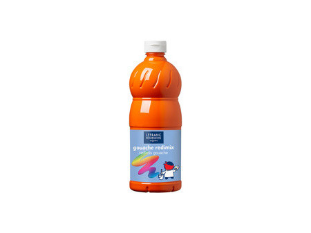 LEFRANC BOURGEOIS Gouache liquide 1.000 ml, jaune primaire