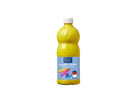LEFRANC BOURGEOIS Gouache liquide 1.000 ml, jaune primaire