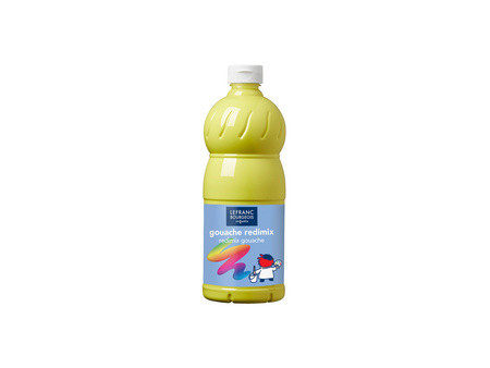 LEFRANC BOURGEOIS Gouache liquide 1.000 ml, jaune primaire