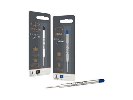 PARKER Recharge pour stylo QUINKflow, F, blister, noir