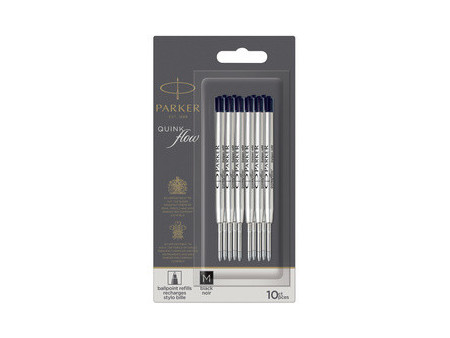 PARKER Recharge pour stylo QUINKflow, F, blister, noir