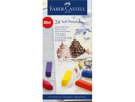 FABER-CASTELL Pastel tendre CREATIVE STUDIO, étui de 24