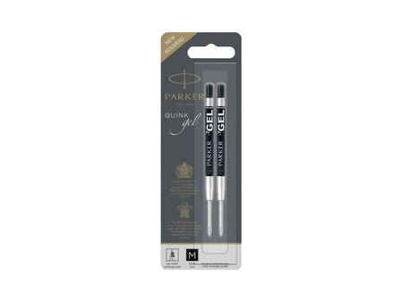 PARKER Recharge QUINK gel, tracé: F, blister de 1, noir