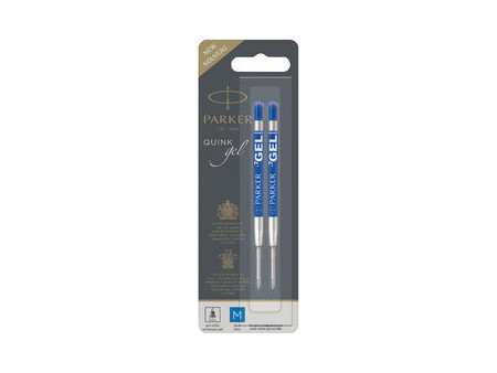 PARKER Recharge QUINK gel, tracé: M, blister de 2, noir