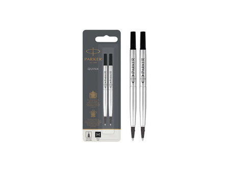 PARKER Recharge pour rollerball QUINK, 0,5 mm, blister, noir