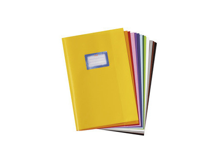 herlitz Protège-cahier format A4, gaufré (raphia), PP, rouge