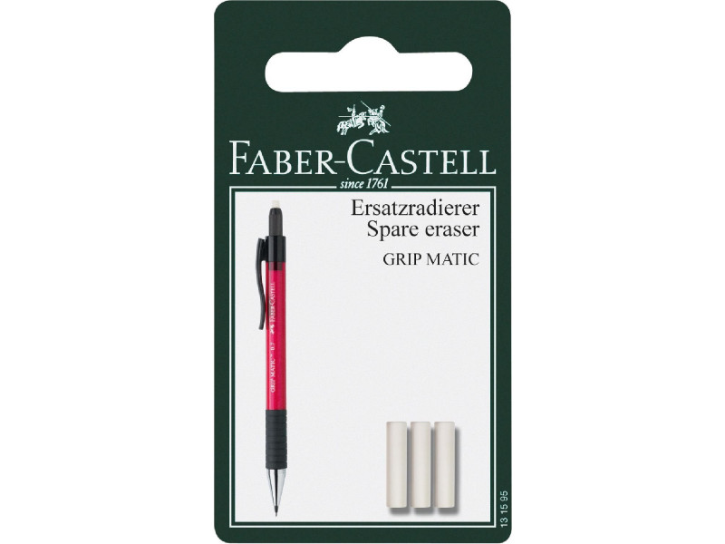 FABER-CASTELL Gomme de rechange pour porte-mines GRIP-MATIC