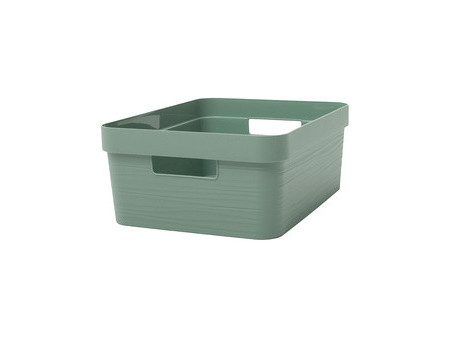 EDA Boîte de rangement STONE, 6 litres, PP, blanc