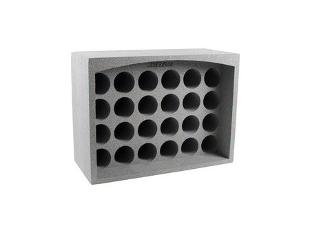 EDA Porte-bouteilles, pour 12 bouteilles, polystyrène, gris