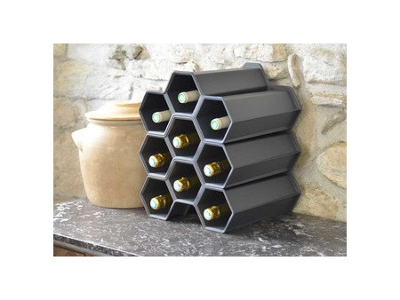 EDA Mini-support pour bouteilles, PP, anthracite