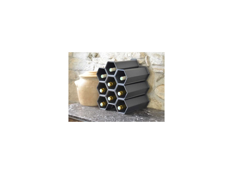 EDA Mini-support pour bouteilles, PP, anthracite