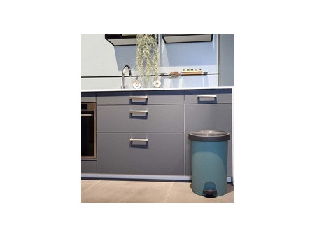 EDA Poubelle à pédale Stepy, 27 litres, PP, anthracite