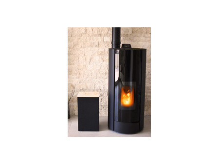 EDA Bac pour granulés de bois, 36 litres, noir