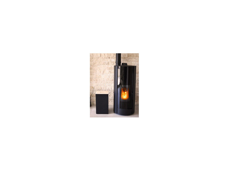EDA Bac pour granulés de bois, 36 litres, noir