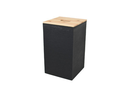 EDA Bac pour granulés de bois, 36 litres, noir