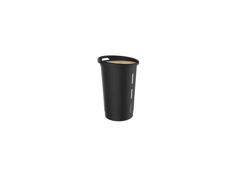 EDA Bac à pellets, 38 litres, noir