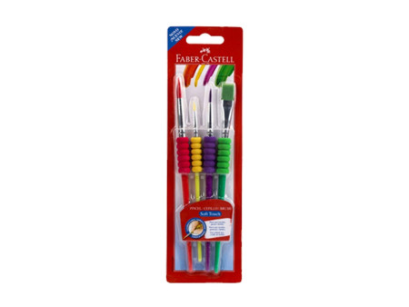 FABER-CASTELL Kit de pinceau à poils synthétiques