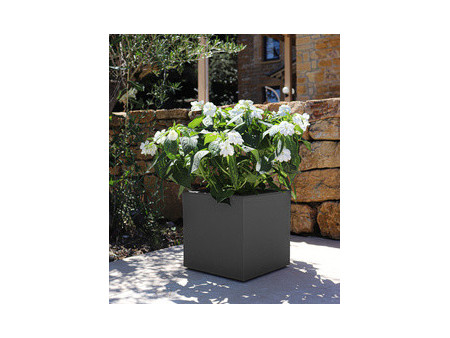 poétic Bac à plantes BASALT UP, cubique, 295 mm, anthracite