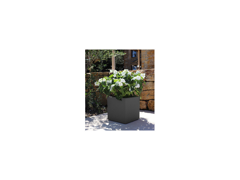 poétic Bac à plantes BASALT UP, cubique, 295 mm, anthracite