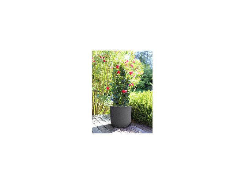 poétic Bac à plantes BASALT UP, rond, 385 mm, anthracite