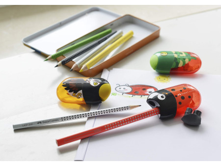 FABER-CASTELL Taille-crayon double 'animaux', présentoir