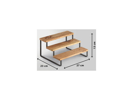 metaltex Étagère à épices en escalier York LAVA, 3 niveaux