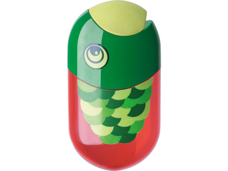 FABER-CASTELL Taille-crayon double 'poisson', rouge/vert