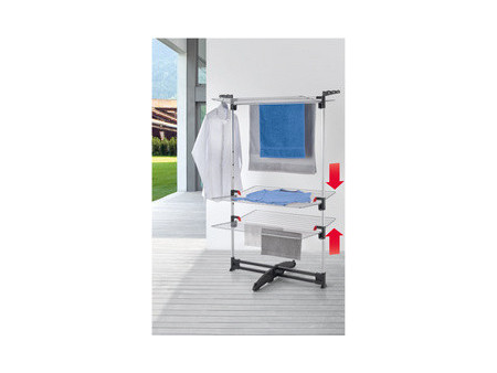 metaltex Séchoir à linge vertical Ciclone VARIO, 3 niveaux