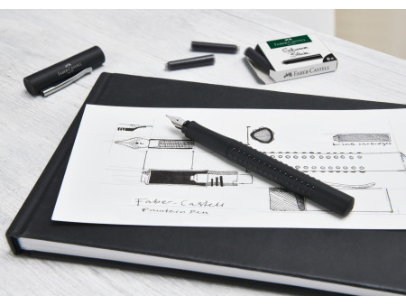 FABER-CASTELL Cartouches d'encre standard, noir