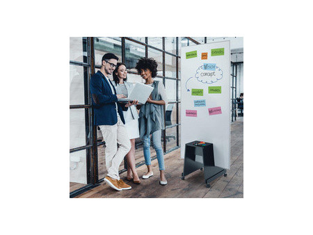 sigel Support mobile Stand Meet up, avec roulettes, noir