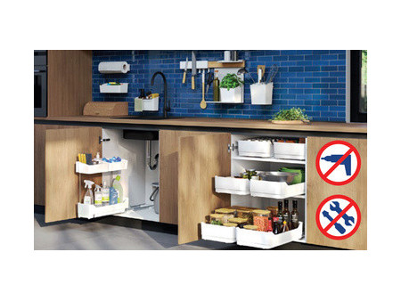 tesa KITCHEN Tiroir BOTTOM PULL-OUT, blanc