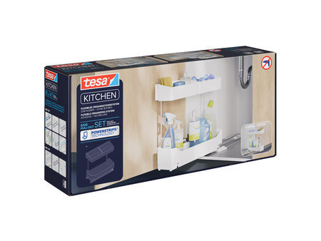 tesa KITCHEN Tiroir SIDE PULL-OUT, blanc