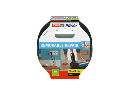 tesa Ruban adhésif toilé extra Power REMOVABLE REPAIR, gris