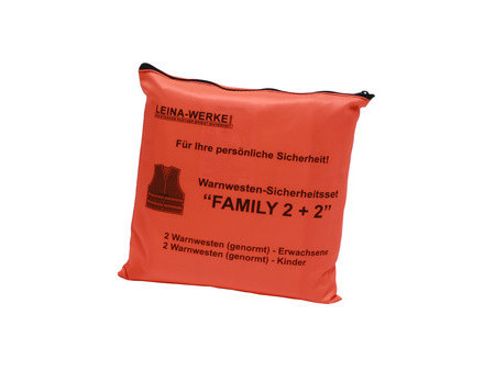 LEINA Set de 4 gilets de sécurité/gilets de signalisation