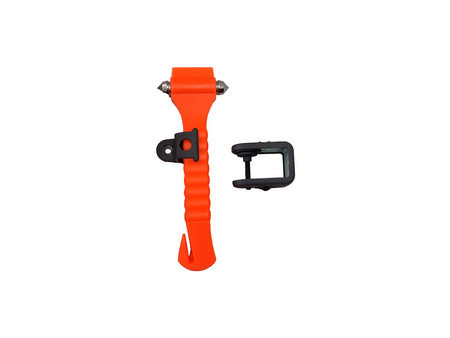 LEINA Marteau de secours, avec coupe ceinture, orange