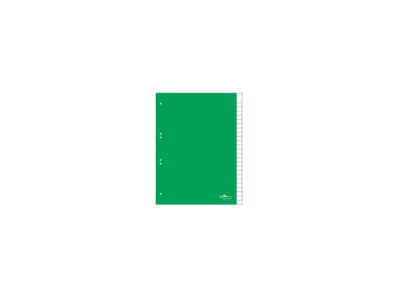 DURABLE Intercalaires en plastique, PP, 12 touches