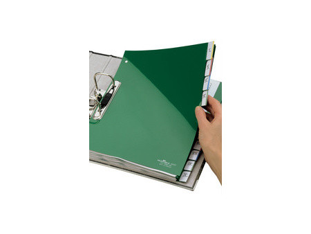 DURABLE Intercalaires en plastique, PP, 12 touches