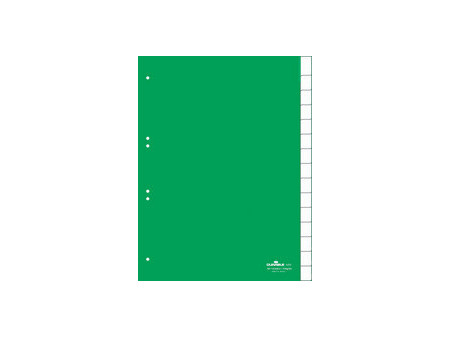 DURABLE Intercalaires en plastique, PP, 12 touches