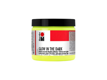 Marabu Peinture phosphorescente Glow in the dark, jaune