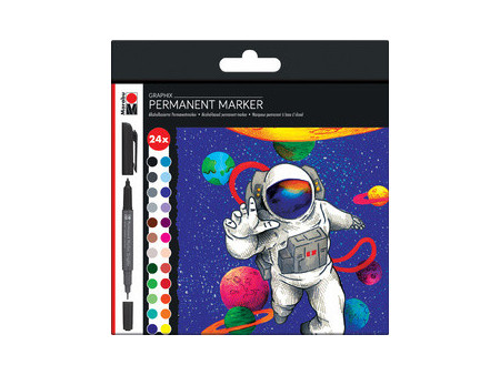 Marabu Marqueur permanent Graphix 'HERO OF GALAXY', étui 24